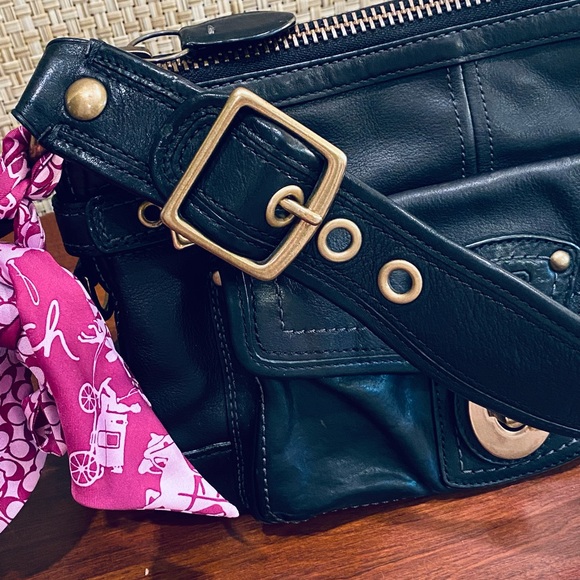 SOLD🌟2xHP🌟Coach Legacy 65th Anniversary Black Vachetta Leather Bag - Picture 3 of 16